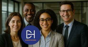 Diverse professionals unlocking psychometric test tips in a modern Johannesburg office with colorful charts and Dominion Psych & Wellness branding.