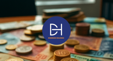 A business setting with stacks of South African Rand coins and notes, symbolizing the cost of psychometric testing.
