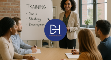 A workplace training session where a diverse team learns about goals and development linked to psychometric assessments.